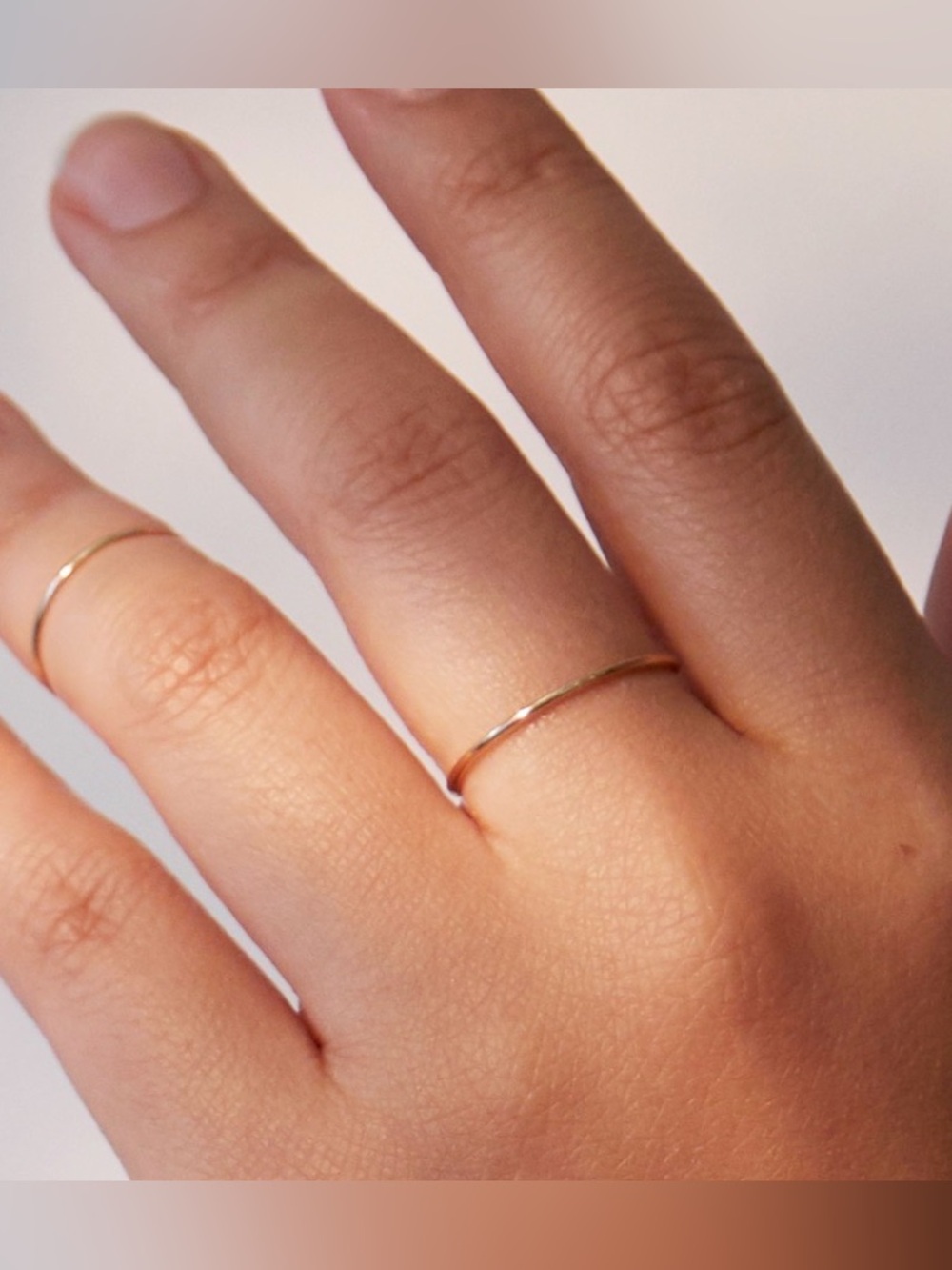 Catbird Delicate Gold Stacking Rings